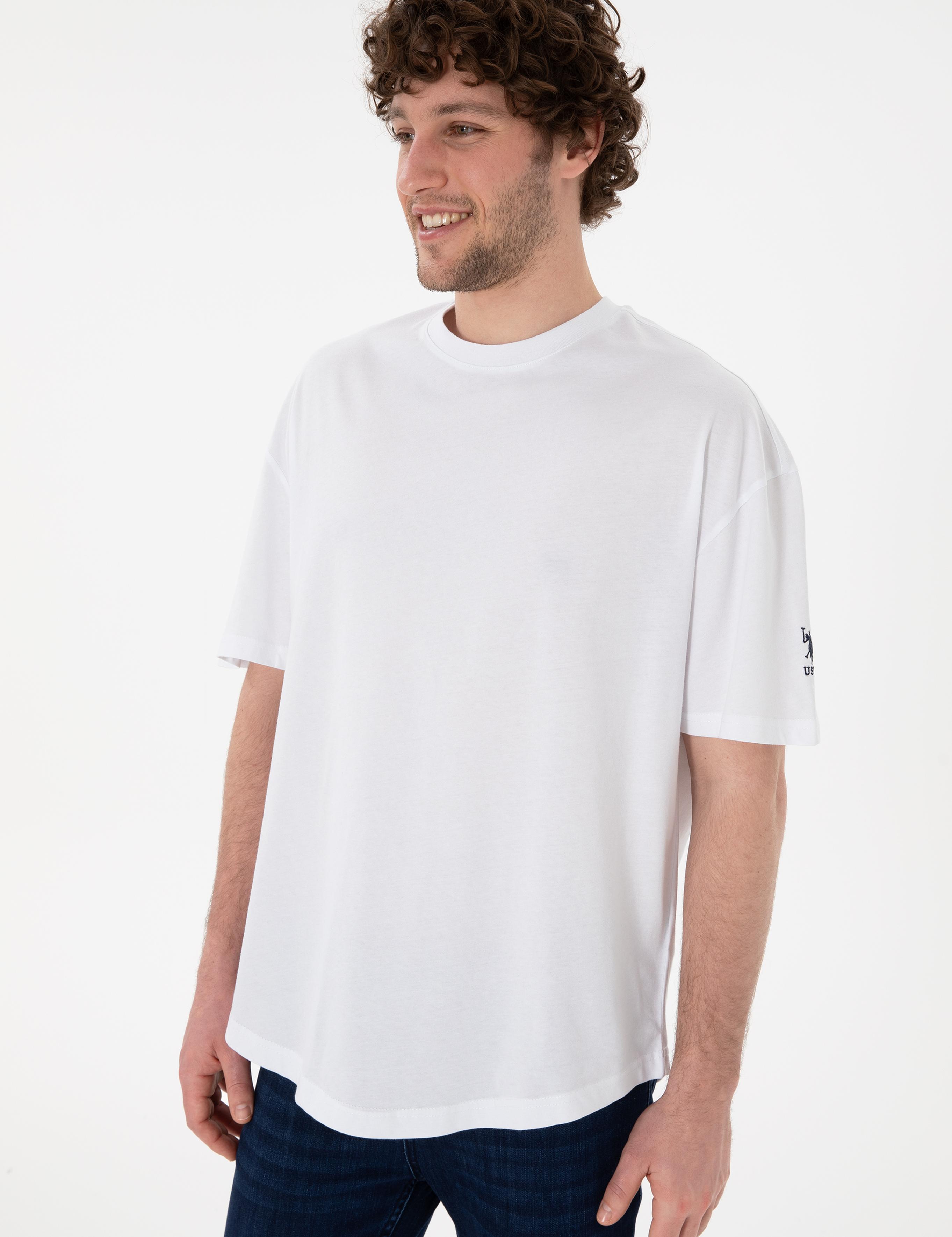 تی شرت یقه گرد آستین کوتاه LONG FIT یقه گرد مردانه یو اس پولو | U.S. Polo Assn. - تصویر 4
