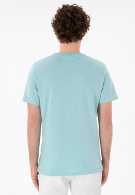 Erkek Regular Fit Bisiklet Yaka Aqua Basic Tişört - 50305928277