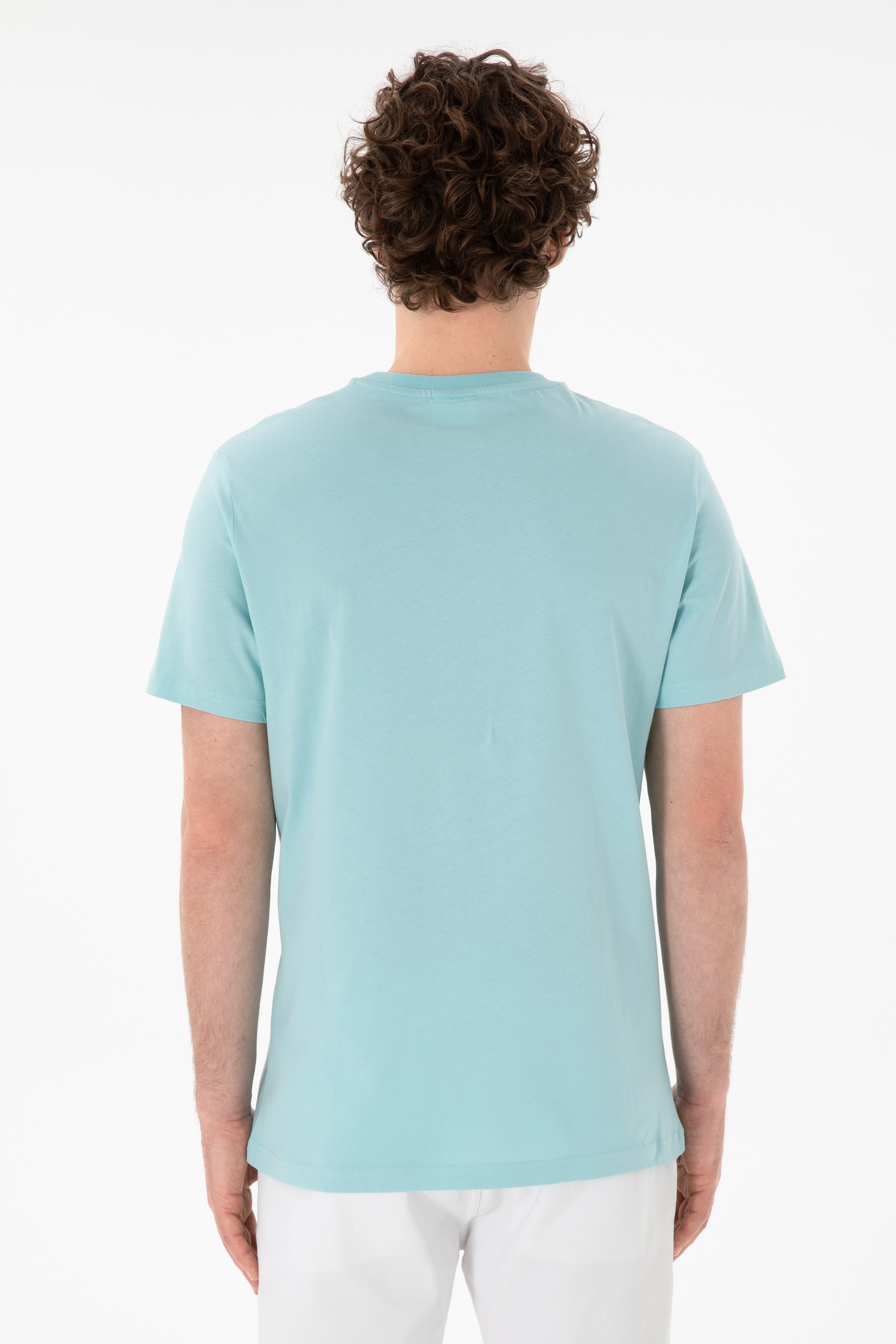 Erkek Regular Fit Bisiklet Yaka Aqua Basic Tişört