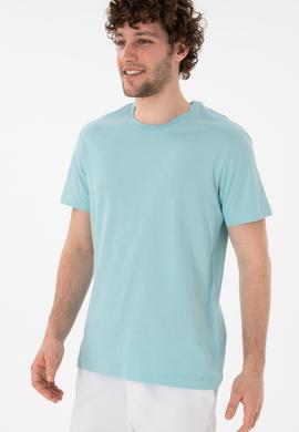 Erkek Regular Fit Bisiklet Yaka Aqua Basic Tişört - 50305928277
