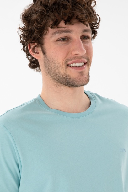 Erkek Regular Fit Bisiklet Yaka Aqua Basic Tişört