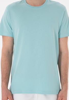 Erkek Regular Fit Bisiklet Yaka Aqua Basic Tişört - 50305928277