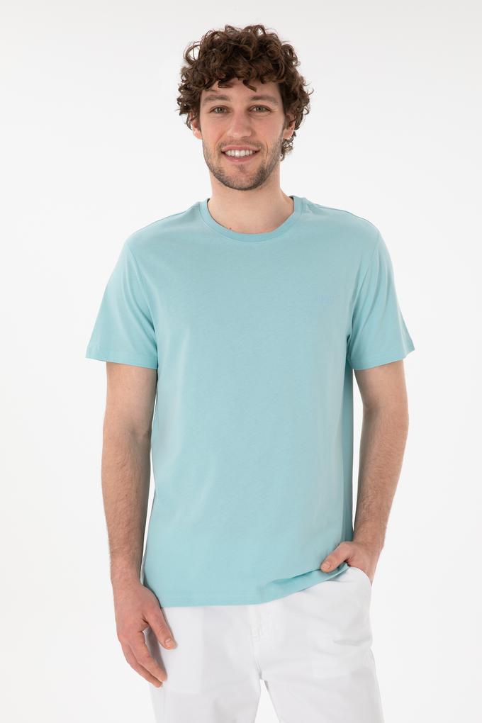 Erkek Regular Fit Bisiklet Yaka Aqua Basic Tişört