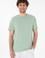 Erkek Regular Fit Bisiklet Yaka Su Yeşili Basic Tişört