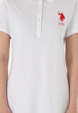 Kadın Beyaz Polo Yaka Mini Boy Örme Elbise - 50280064008