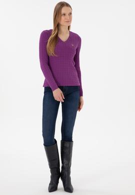 Kadın Menekşe Basic Kazak - 50288992106