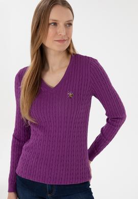 Kadın Menekşe Basic Kazak - 50288992106