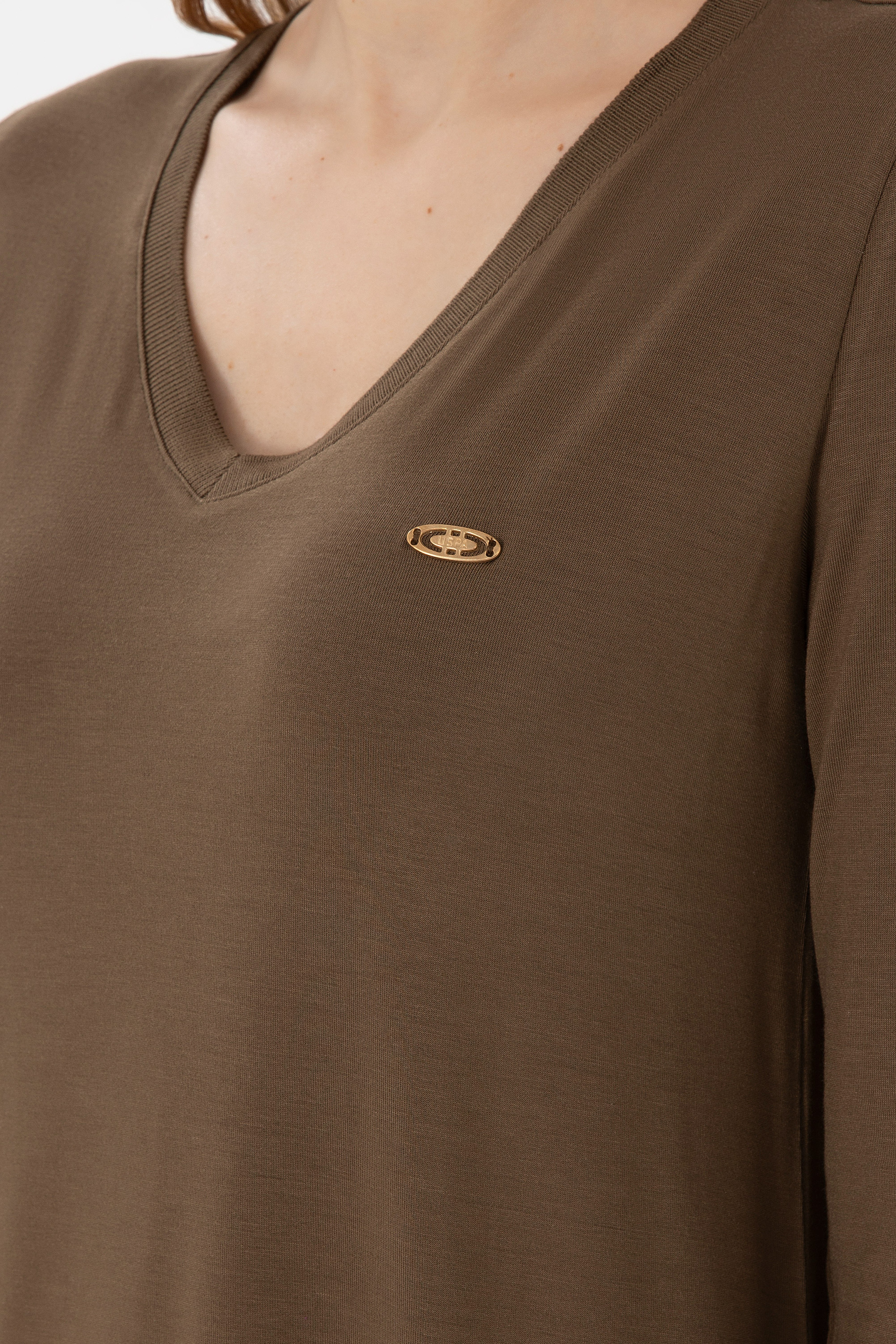 Kadın Haki Sweatshirt - Image 7