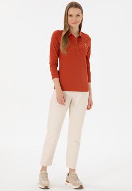 Kadın Kiremit Basic Sweatshirt - 50289541185