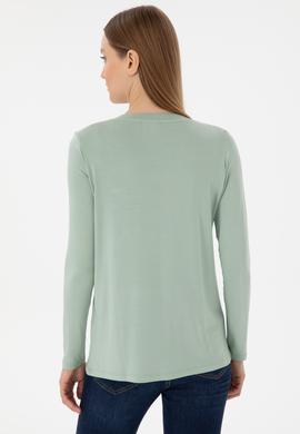 Kadın Su Yeşili Sweatshirt - 50289542078