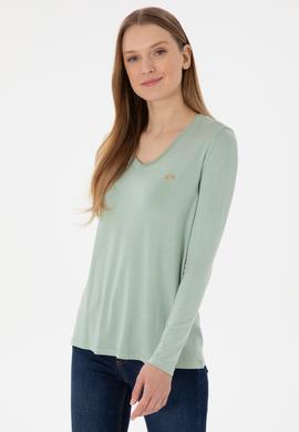 Kadın Su Yeşili Sweatshirt - 50289542078