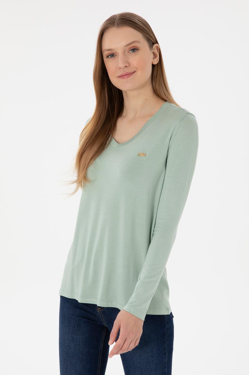 Kadın Su Yeşili Sweatshirt