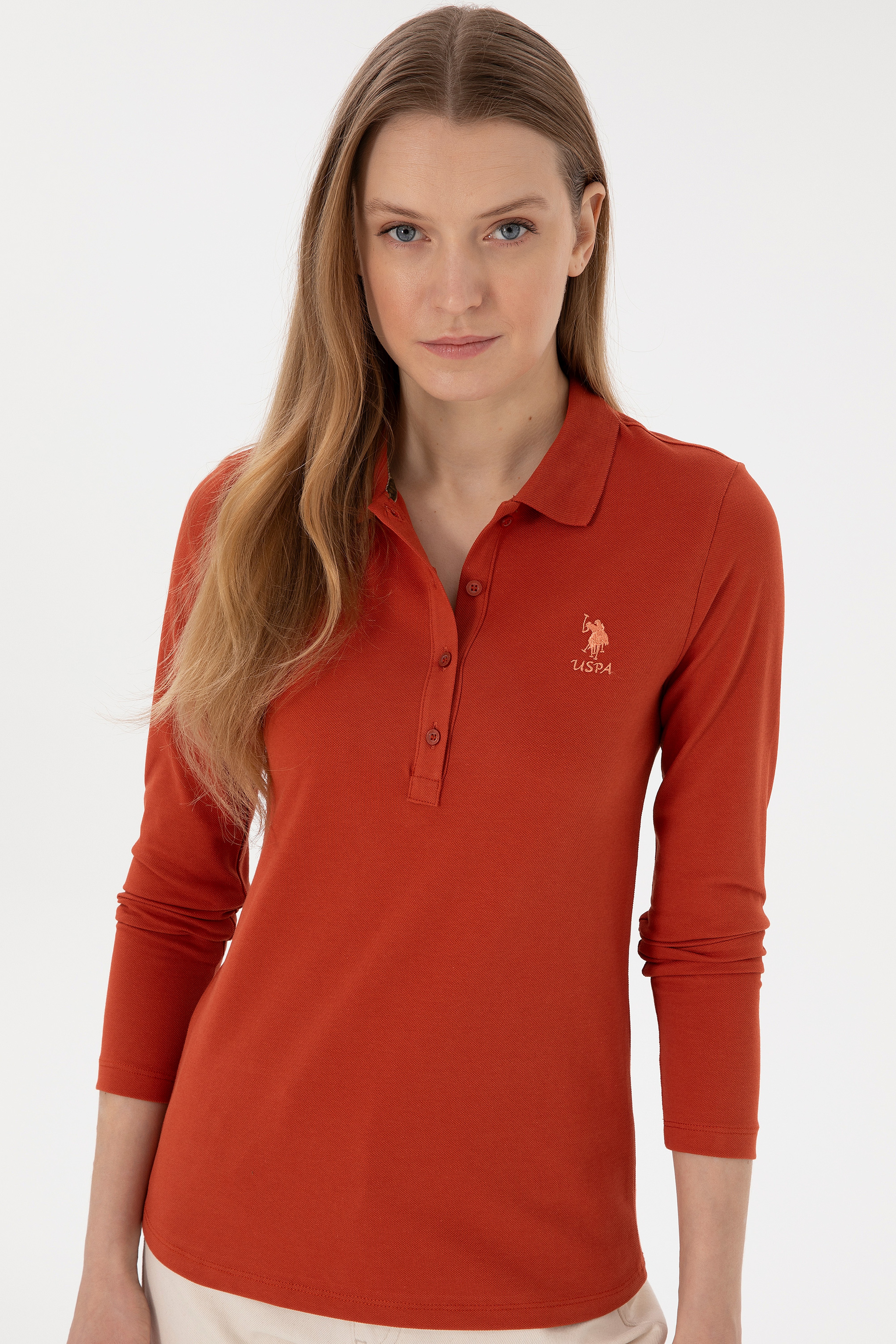 Kadın Kiremit Basic Sweatshirt