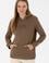 Kadın Haki Basic Sweatshirt