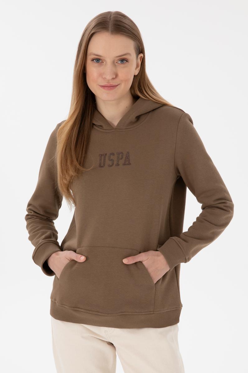 Kadın Haki Basic Sweatshirt