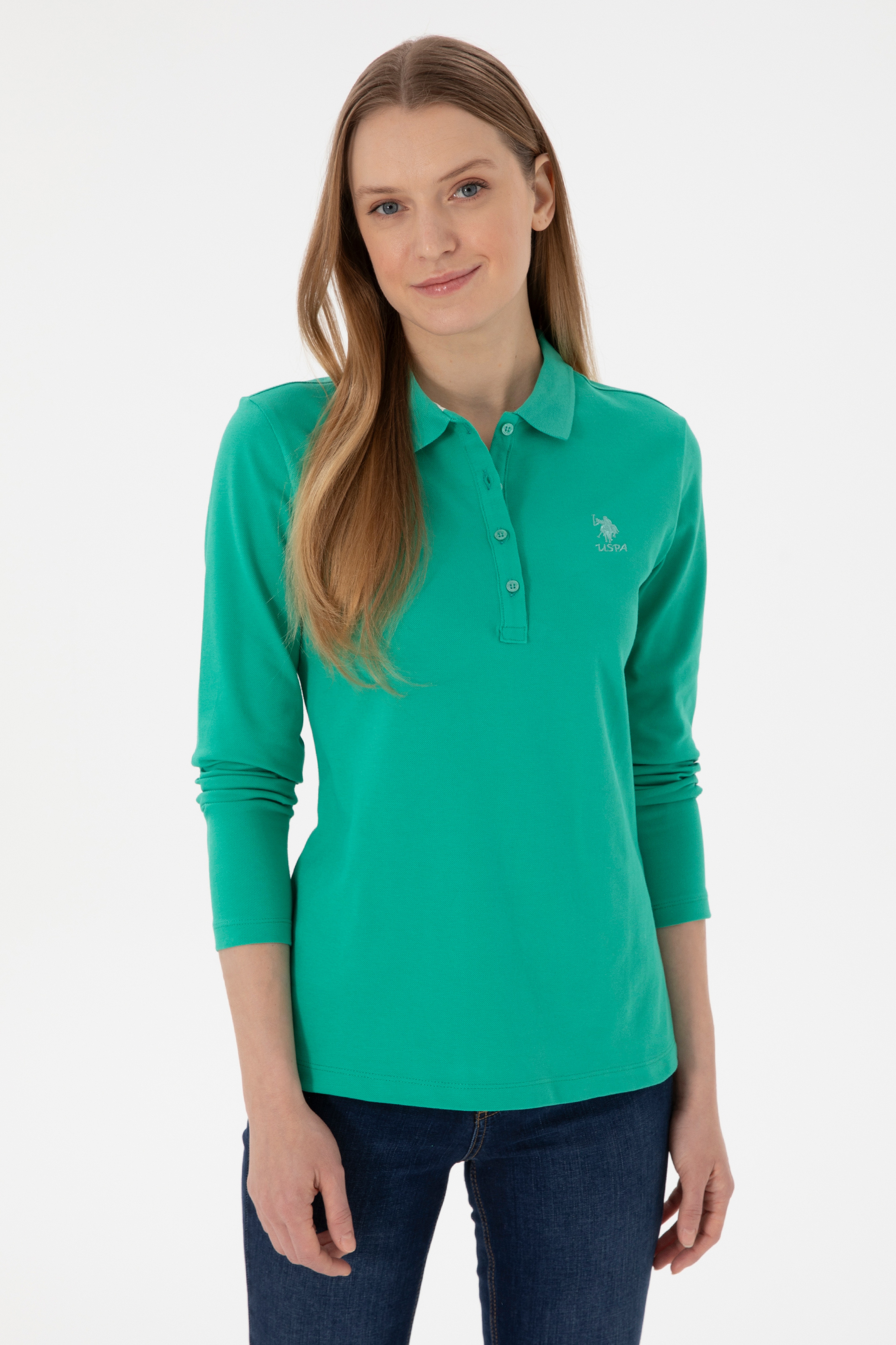 Kadın Mint Basic Sweatshirt - Image 1