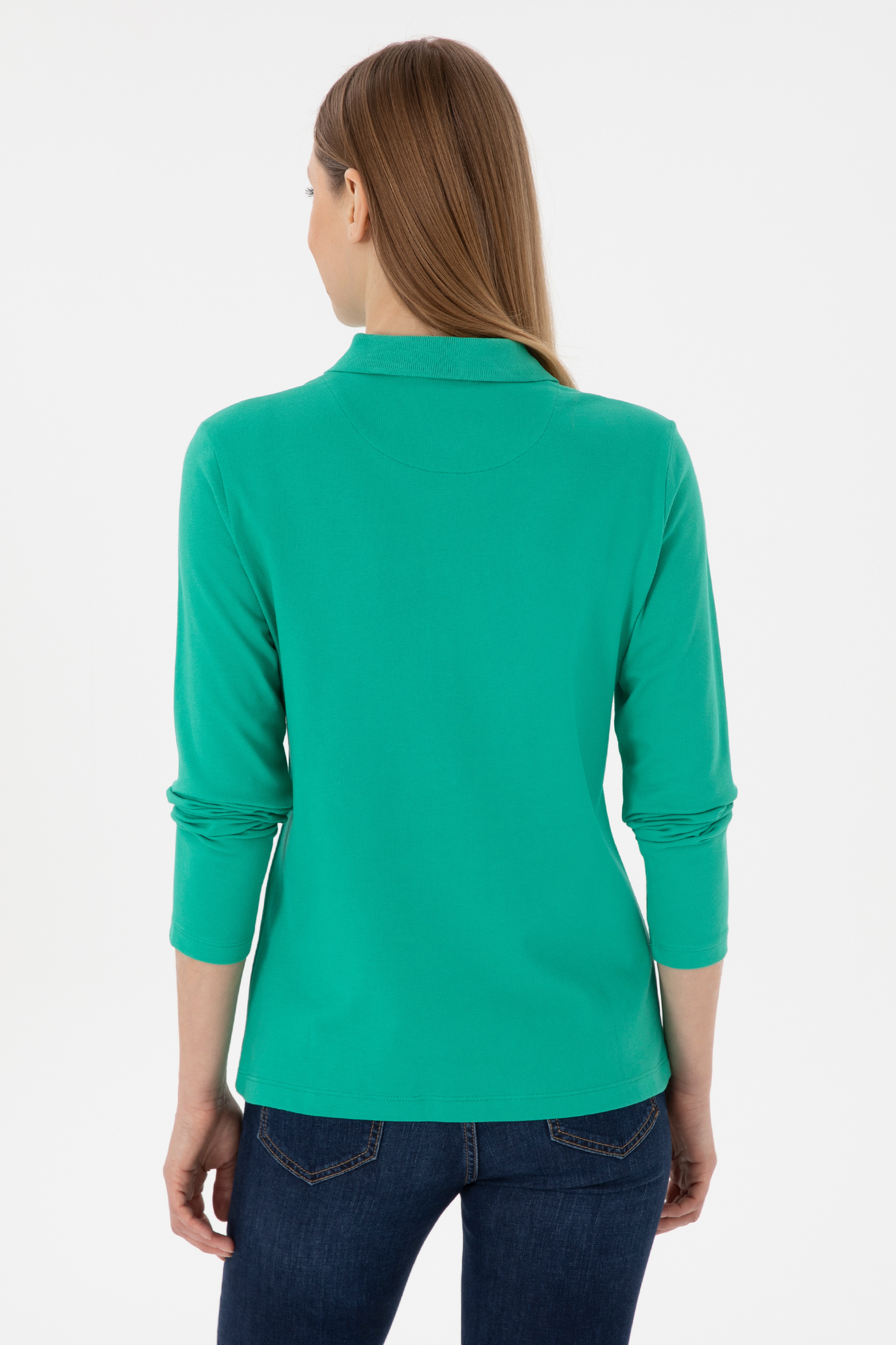 Kadın Mint Basic Sweatshirt - Image 5