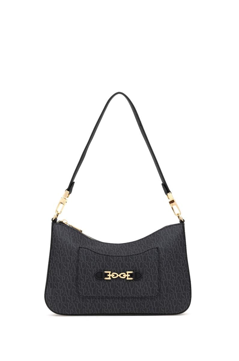 Kadın Siyah Uzun Askılı Kol Çantası