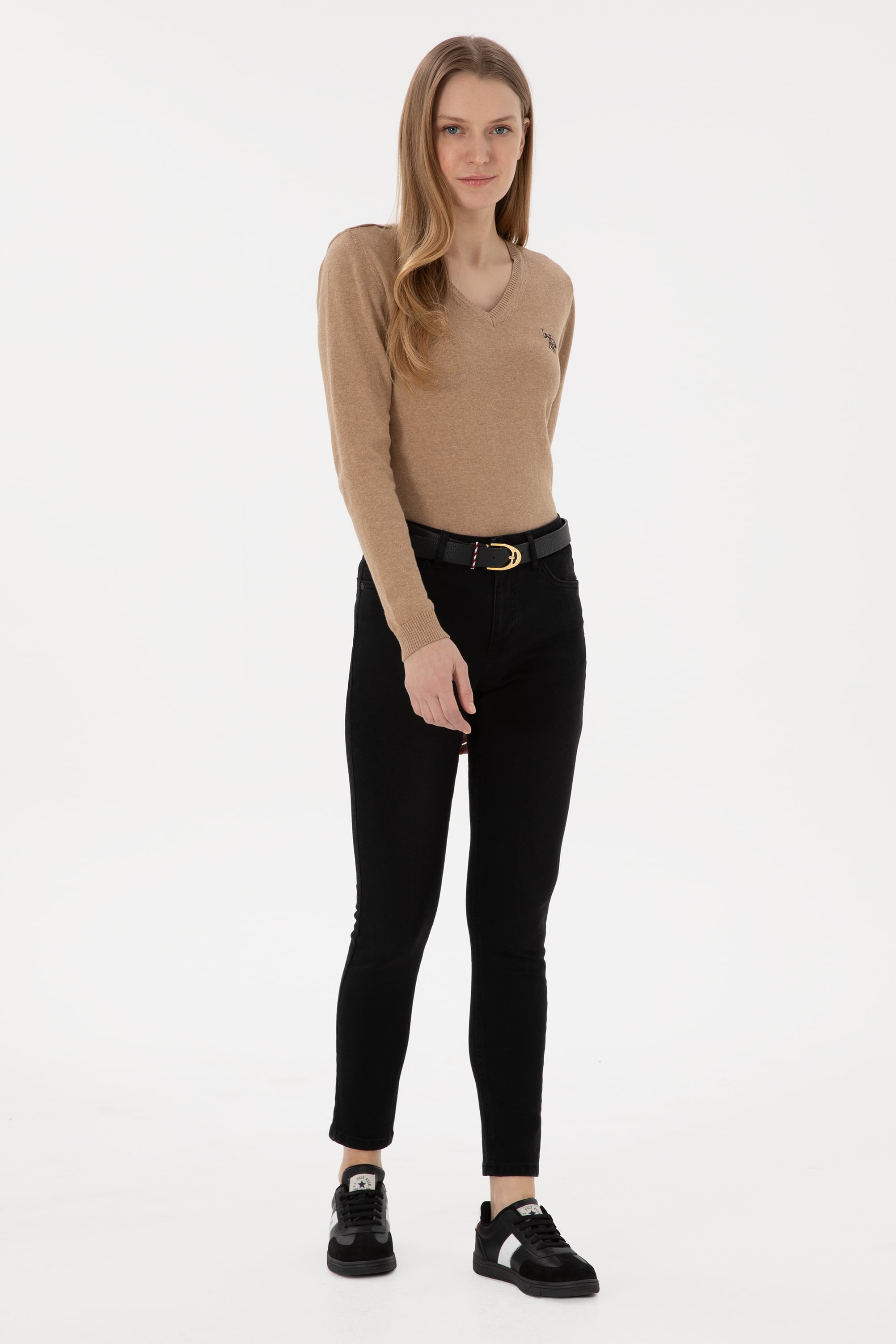 Kadın Siyah Skinny Fit Jean Pantolon - Image 3