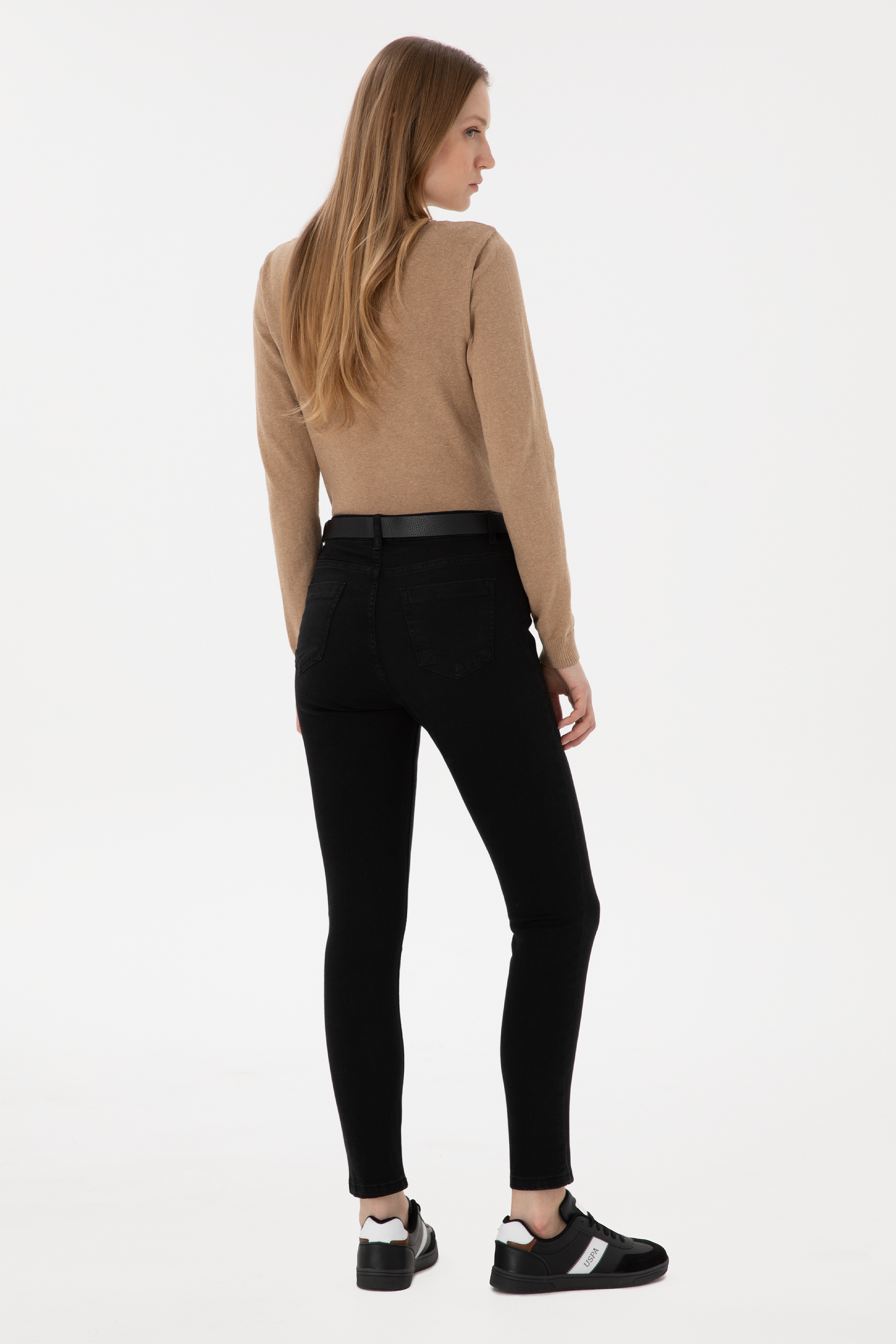Kadın Siyah Skinny Fit Jean Pantolon - Image 4