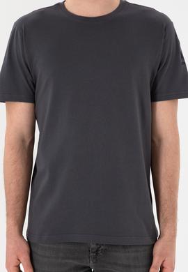 Erkek Regular Fit Bisiklet Yaka Antrasit Basic Tişört - 50305985176