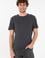 Erkek Regular Fit Bisiklet Yaka Antrasit Basic Tişört