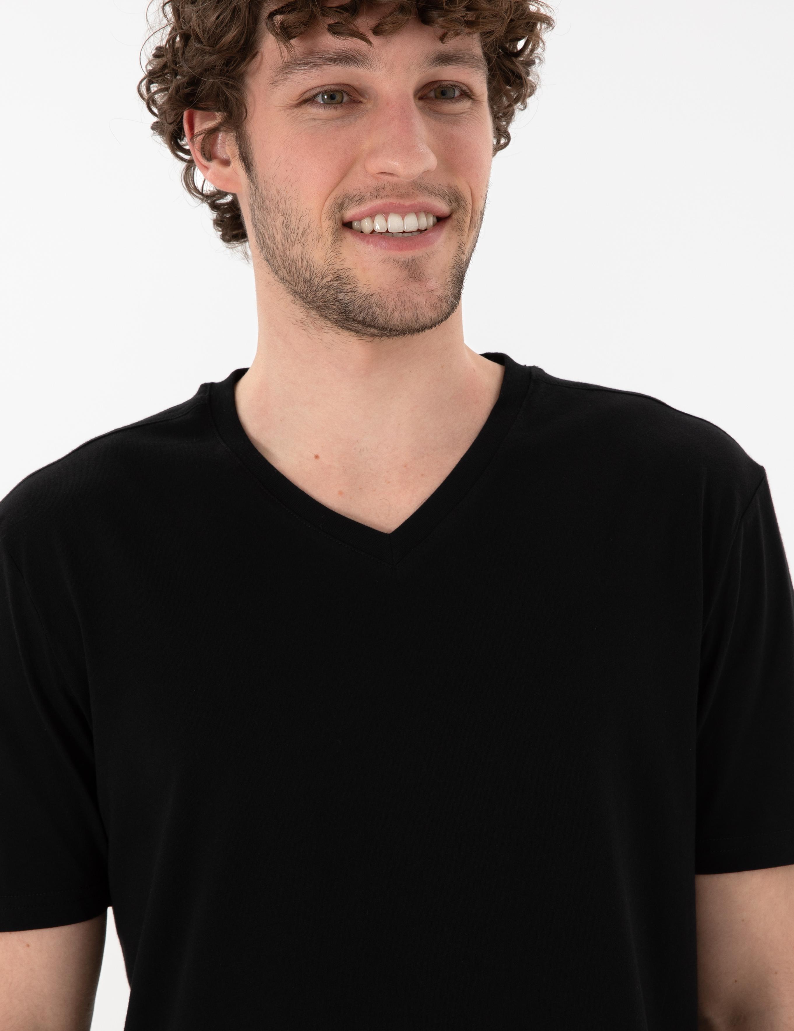 تی شرت یقه هفت آستین کوتاه رگولار یقه هفت مردانه یو اس پولو | U.S. Polo Assn. - تصویر 3
