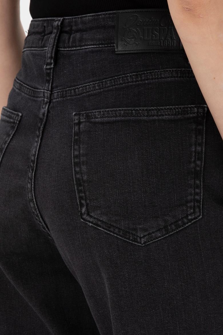 Kadın Siyah Straight Fit Jean Pantolon - 50304301006