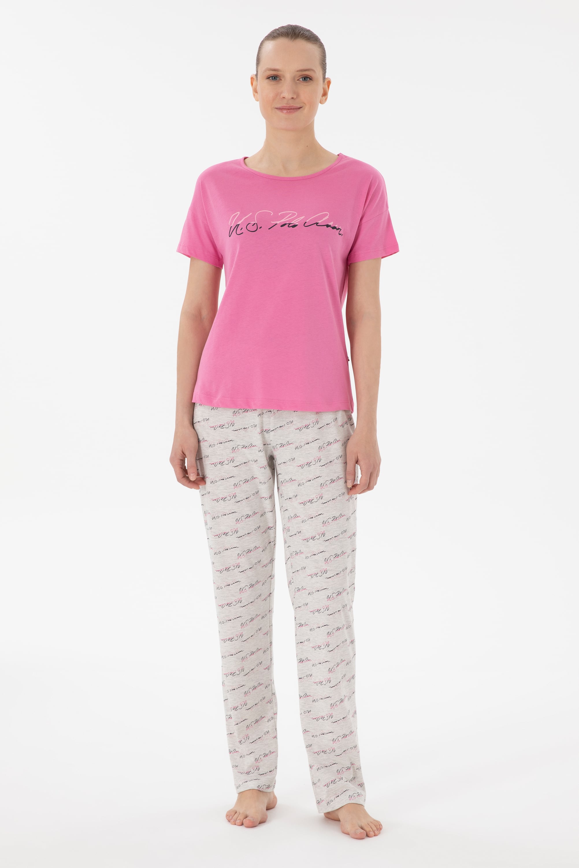 Kadın Fuşya Pijama Takımı