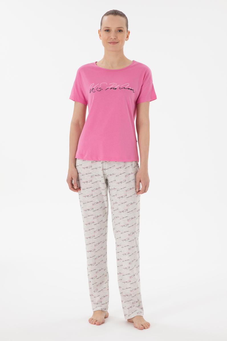 Kadın Fuşya Pijama Takımı