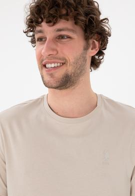 Erkek Regular Fit Bisiklet Yaka Taş Basic Tişört - 50305924050