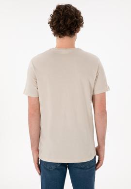 Erkek Regular Fit Bisiklet Yaka Taş Basic Tişört - 50305924050