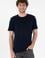 Erkek Regular Fit Bisiklet Yaka Lacivert Basic Tişört