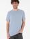 Erkek Regular Fit Bisiklet Yaka Açık Mavi Basic Tişört