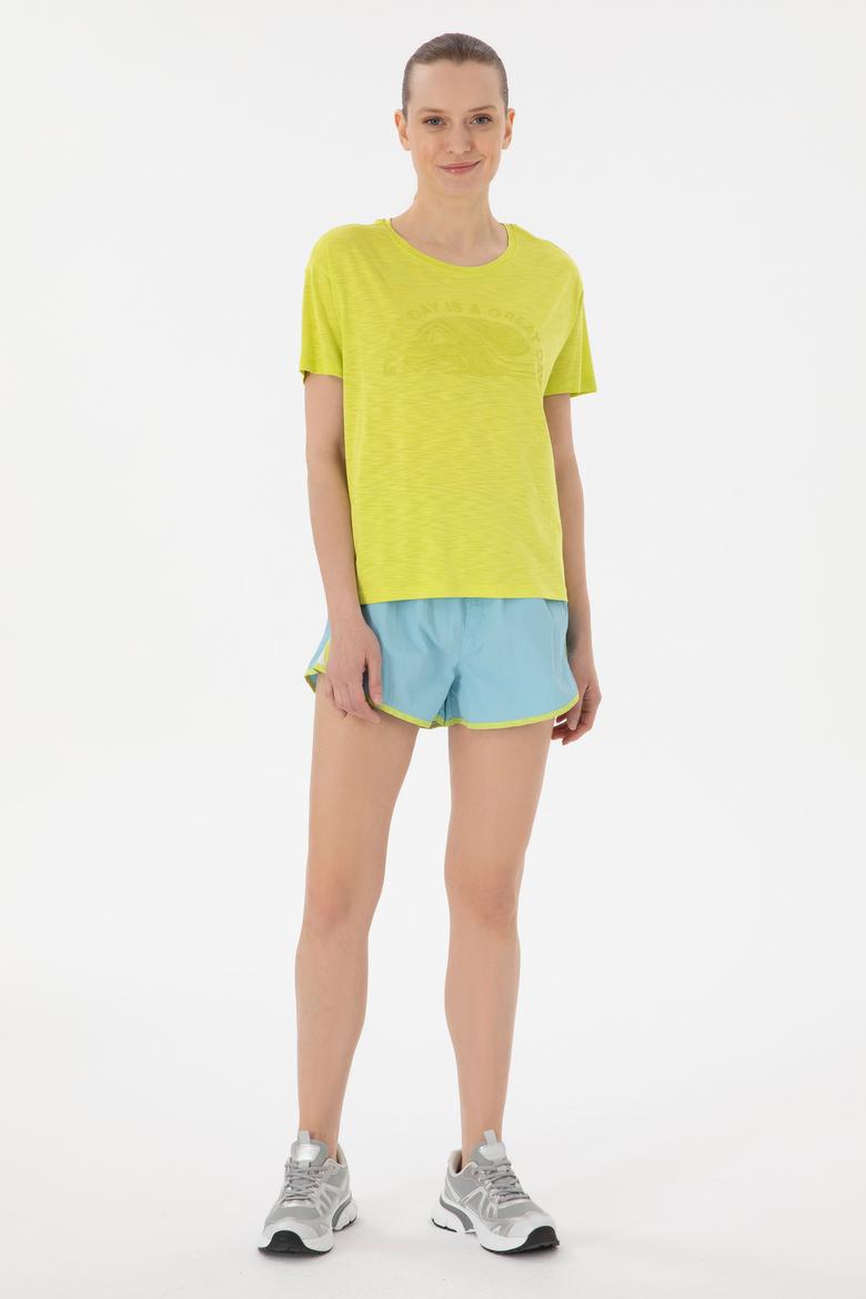 Kadın Fıstık Yeşili Tişört - 50283780014