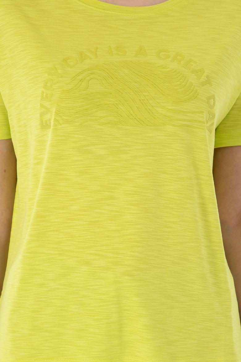 Kadın Fıstık Yeşili Tişört - 50283780014