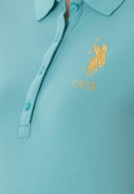 Kadın Mint Basic Polo Yaka Tişört - 50280071037