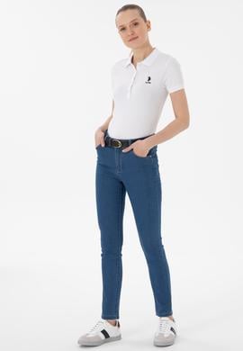 Kadın Mavi Jean Toothpick Fit Pantolon - 50307822001