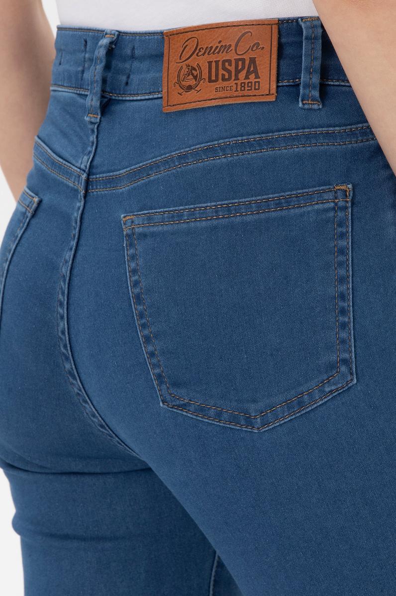 Kadın Mavi Jean Toothpick Fit Pantolon