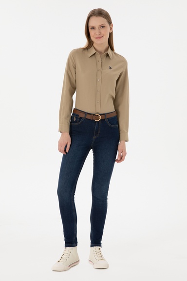 Kadın Mavi Skinny Fit Jean Pantolon