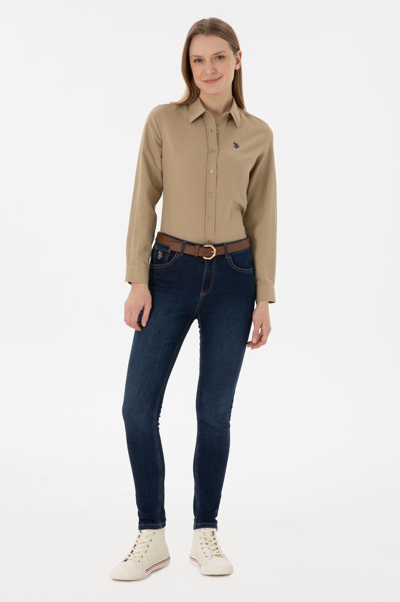 Kadın Mavi Skinny Fit Jean Pantolon