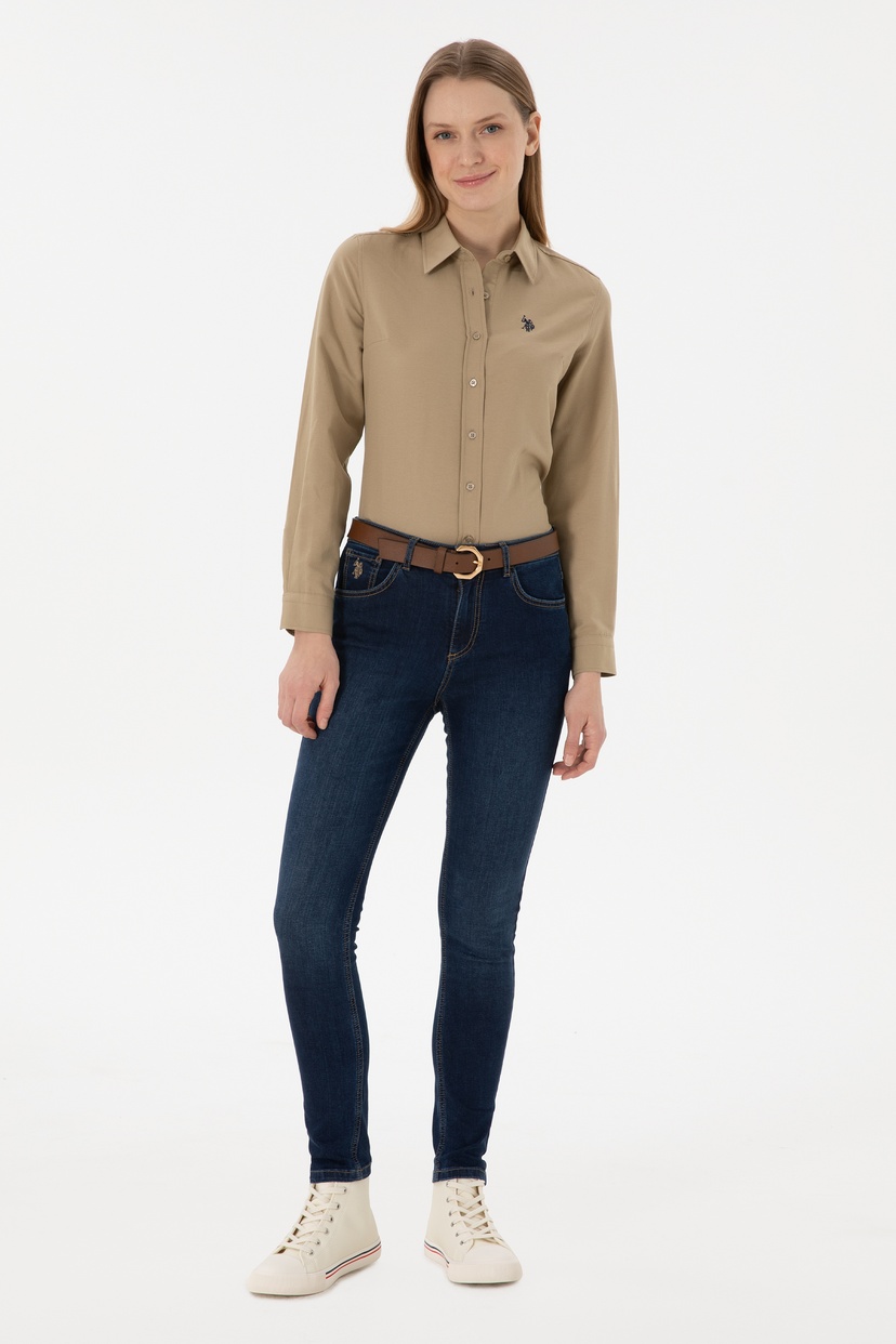 Kadın Mavi Skinny Fit Jean Pantolon