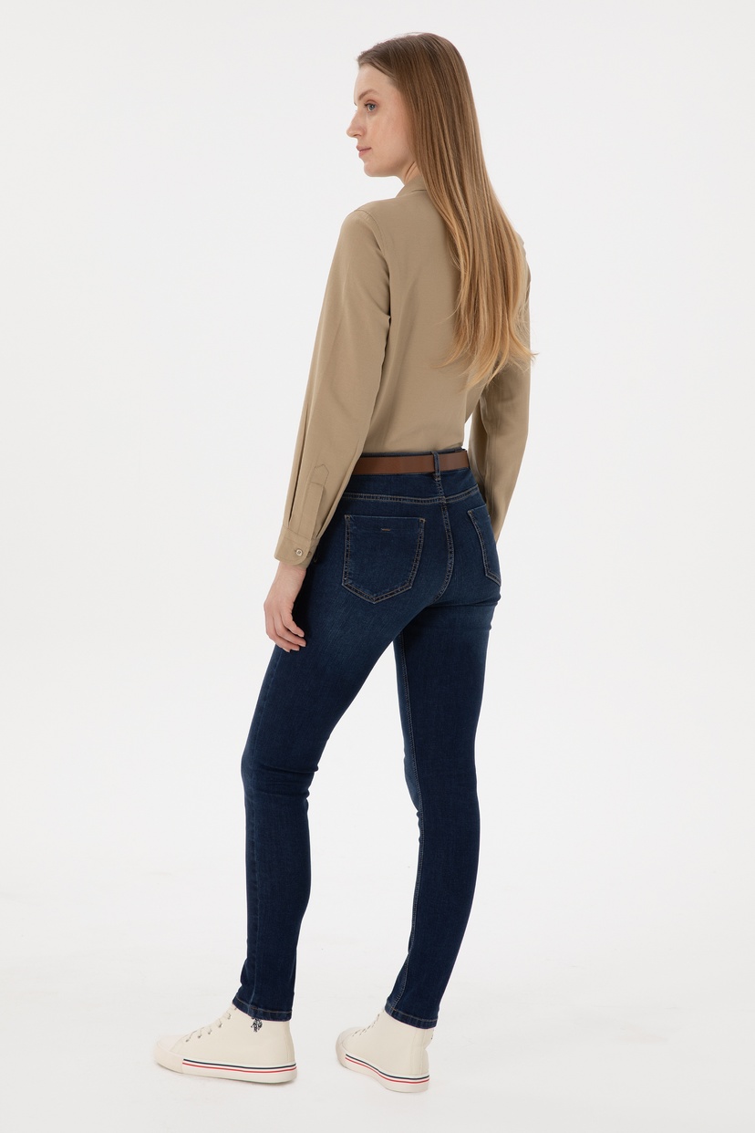 Kadın Mavi Skinny Fit Jean Pantolon