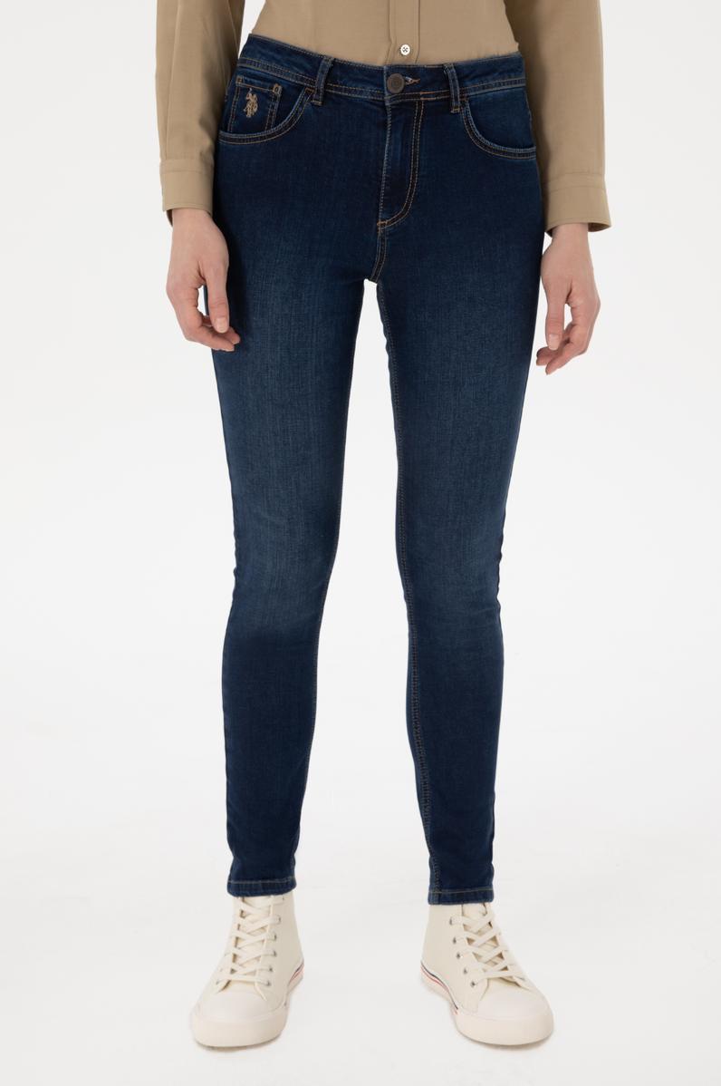 Kadın Mavi Skinny Fit Jean Pantolon