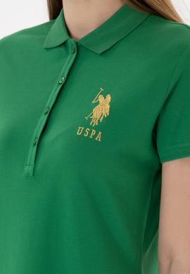 Kadın Yeşil Polo Yaka Mini Boy Örme Elbise - 50280069061