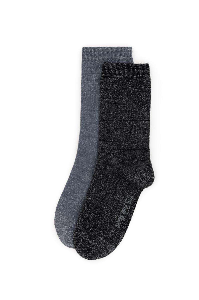 Kadın Simli 2'li Soket Çorap