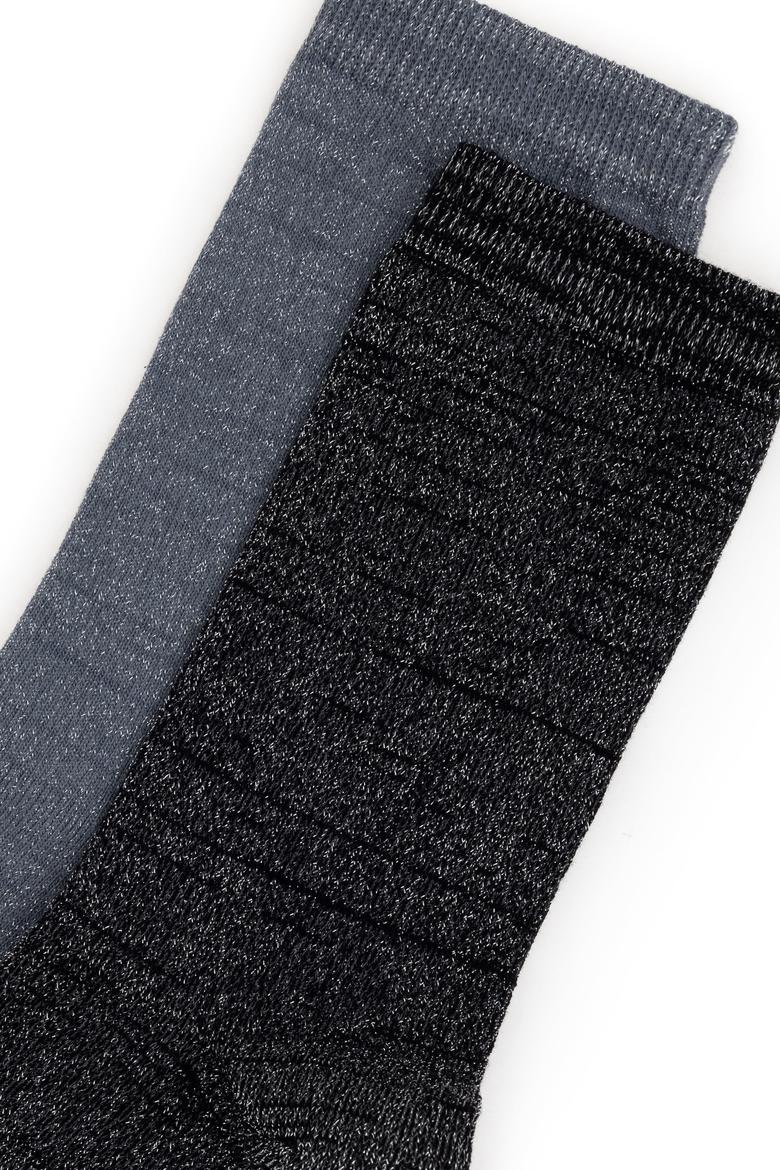 Kadın Simli 2'li Soket Çorap - 50298994003