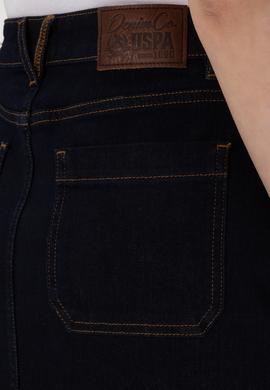 Kadın Koyu Mavi Jean Maxi Boy Etek - 50300149011