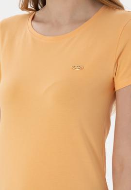 Kadın Kavun Bisiklet Yaka Tişört - 50297915061