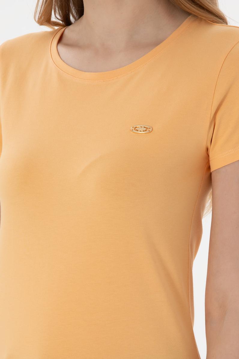 Kadın Kavun Bisiklet Yaka Tişört